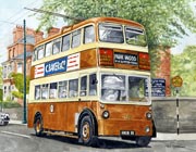 Trolley bus painting