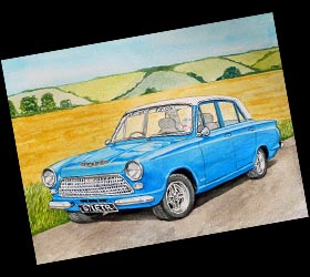 Ford Cortina Mk1 painting